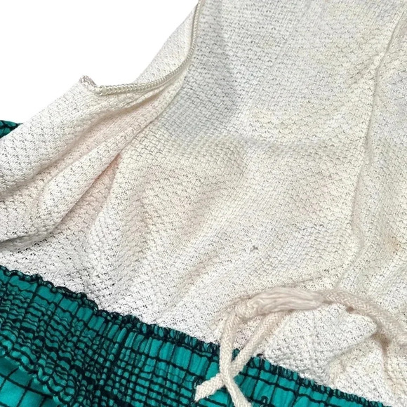 Vintage 60s 70s Gantner Wikies Check Green Cotton USA Made Swim Trunks Mens 34 - Picture 7 of 13